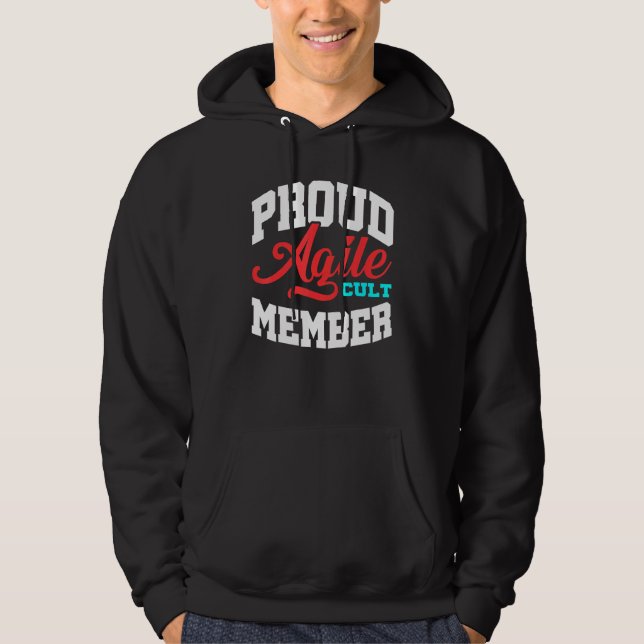 Agile Cult Member Scrum Project Management Pm Coac Hoodie (Front)
