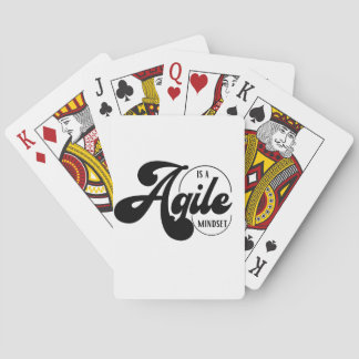 Agile is a mindset playing cards