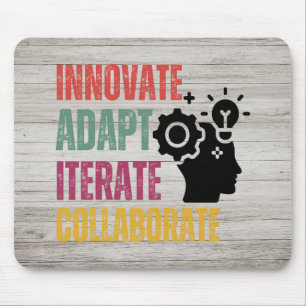Agile Mindset Core Principles Positive Thinking Mouse Mat