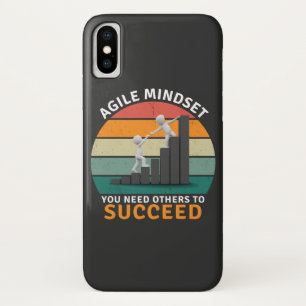 Agile mindset You Need Others To Succeed, Teamwork iPhone X Case