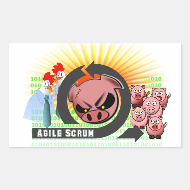 Agile Scrum Sticker - Customisable! (Front)