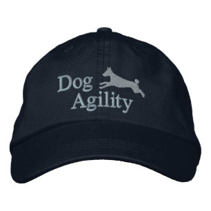 Agility Basenji Embroidered Hat (Dark)