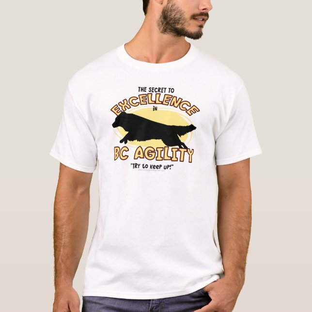 Agility Border Collie Secret T-Shirt (Front)