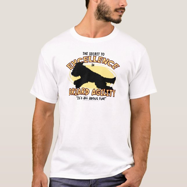 Agility Briard Secret T-Shirt (Front)