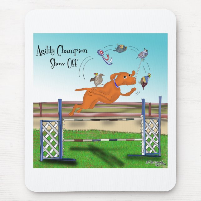 Agility Champion Show Off Mouse Mat (Front)