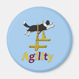 Agility dog magnet