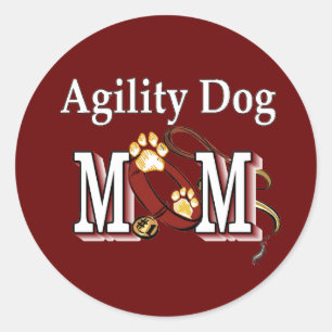 Agility Dog Owners Gifts Classic Round Sticker