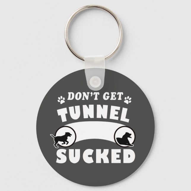 Agility Dog Sport Keychain Gift (Front)