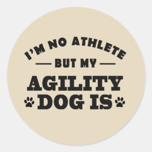 Agility Dog Stickers for Gifts Scrapbooks