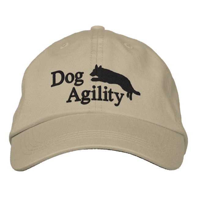 Agility German Shepherd Embroidered Hat (Front)