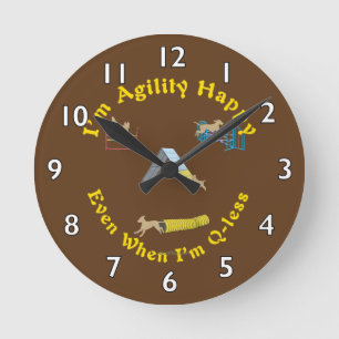 Agility Happy Round Clock