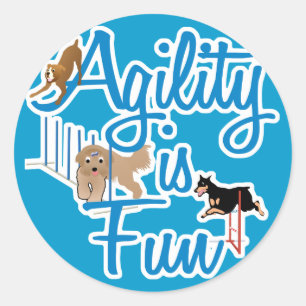 Agility Is Fun Classic Round Sticker