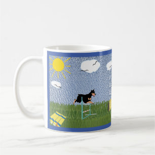 Agility -Jump to Tunnel Dobie v1 2024 Coffee Mug