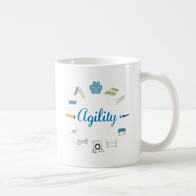 Agility Obstacles Coffee Mug (Right)