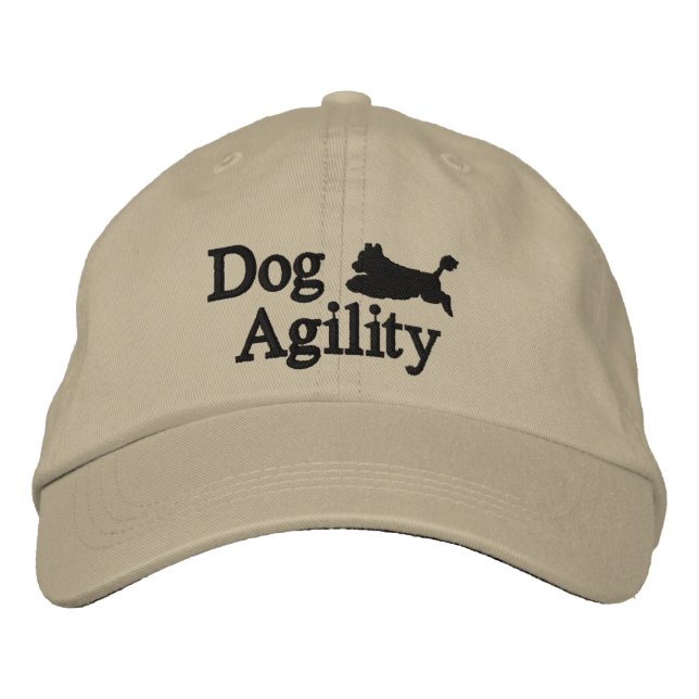 Agility Portuguese Water Dog Embroidered Hat (Front)