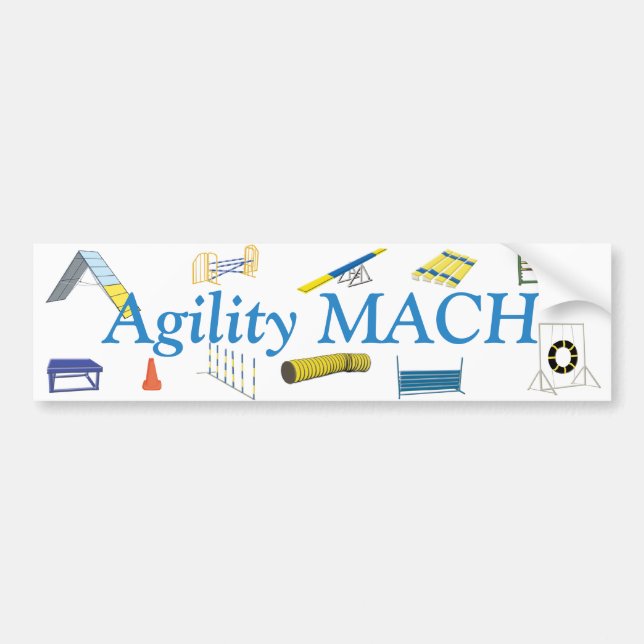 Agility Titles Bumper Sticker (Front)