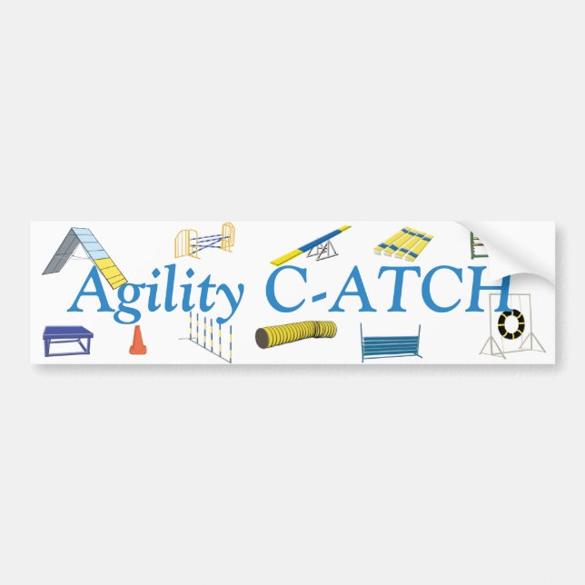 Agility Titles Bumper Sticker (Front)