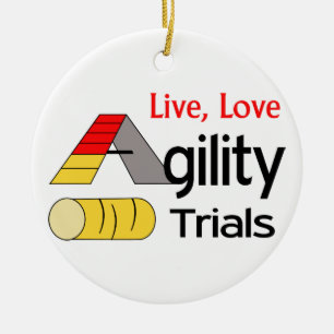 Agility Trials Ceramic Tree Decoration