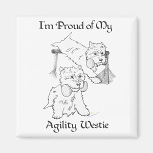 Agility Westie Magnet