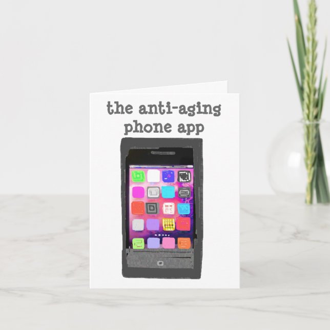 Aging Fountain of Youth Humour for Friends Card (Front)