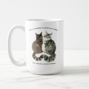 Aging humour for cat loving friends husband wife c coffee mug