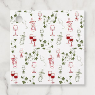 Aging Like Fine Wine Favour Tags