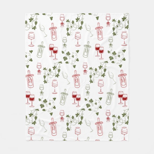 Aging Like Fine Wine Fleece Blanket (Front)