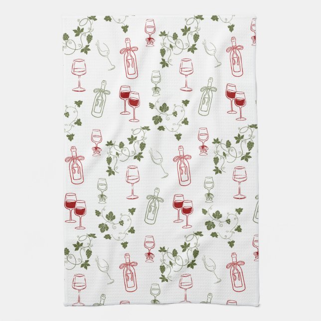 Aging Like Fine Wine Tea Towel (Vertical)