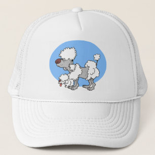 Aging Poodle Cartoon Cap
