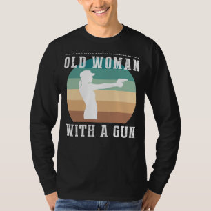 Aging Trigger-Happy: Old Mans Gun Skills Hit the M T-Shirt