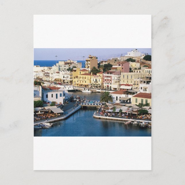 Agios Nikolaos Crete, Greece Postcard (Front)