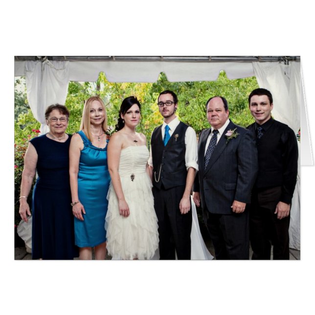 Agnes, Laura and Ryan's Wedding Card (Front Horizontal)