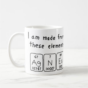 Agnes periodic table name mug