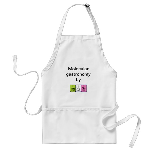 Agnese periodic table name apron (Front)