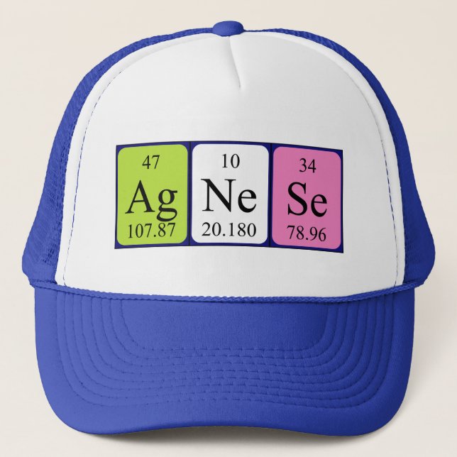 Agnese periodic table name hat (Front)