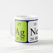 Agnese periodic table name mug (Front Left)