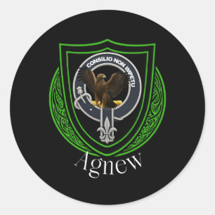 Agnew Scottish Clan Crest Classic Round Sticker