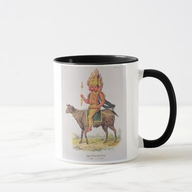 Agni, God of Fire, engraved by Charles Etienne Pie Mug (Right)
