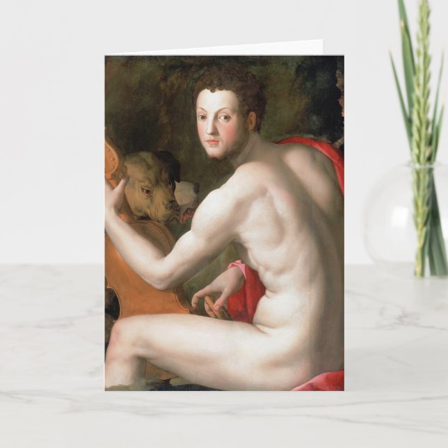 Agnolo Bronzino Portrait Fine Art Greetings Card (Front)