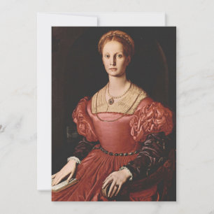 Agnolo Bronzino - Portrait of Lucrezia Panciatichi Invitation