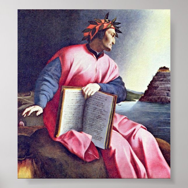 Agnolo Gaddi — Allegorical Portrait (Dante) Poster (Front)