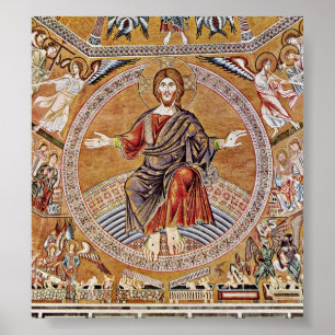 Agnolo Gaddi - Christ Pantokrator Poster