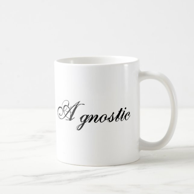 Agnostic (Script) Coffee Mug (Right)