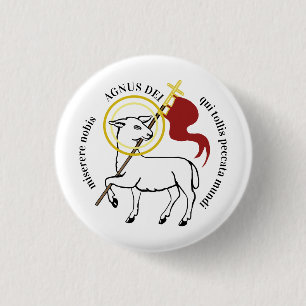 Agnus Dei 3 Cm Round Badge