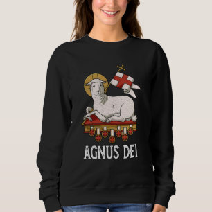 Agnus Dei Sanctus Traditional Latin Mass Catholic  Sweatshirt