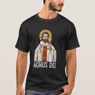 Agnus Dei Sanctus Traditional Latin Mass Catholic T-Shirt