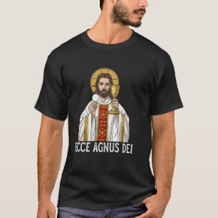 Agnus Dei Sanctus Traditional Latin Mass Catholic T-Shirt