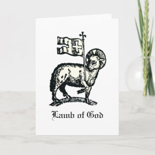 Agnus Dei The Paschal Lamb of God Fine Art  Card