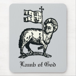Agnus Dei The Paschal Lamb of God Fine Art Mouse Mat