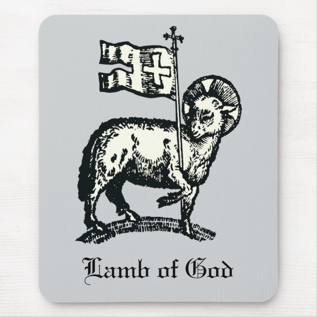 Agnus Dei The Paschal Lamb of God Fine Art  Mouse Mat (Front)